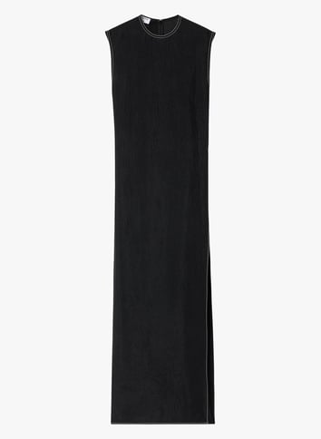 Solid straight long dress FILIPPA K Black